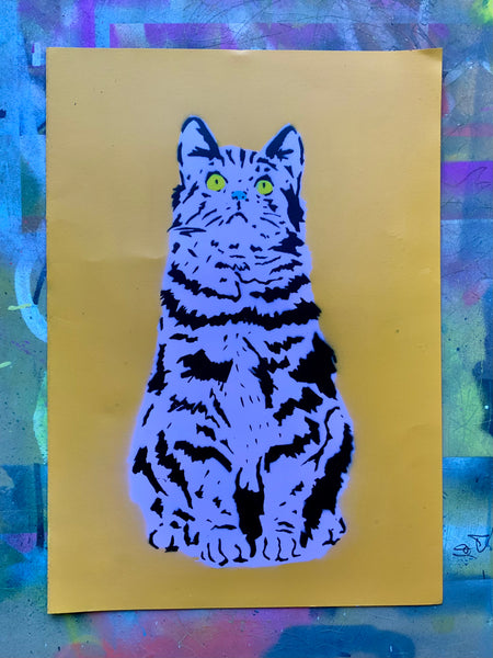 Pop art cat