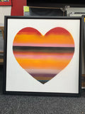 Horace original heart painting (Framed)