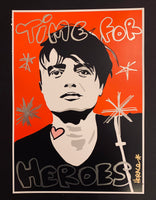 Pete Doherty time for heroes hand finished A3
